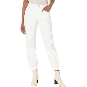 MICHAEL KORS Women's Zippered Pocketed Denim Jogger Jeans White Size 4 B4HP